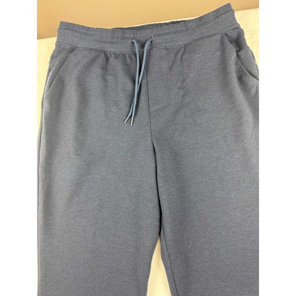Mens‎ Navy Blue Drawstring Jogger Sweatpants Athletic Casual Lounge Size Medium